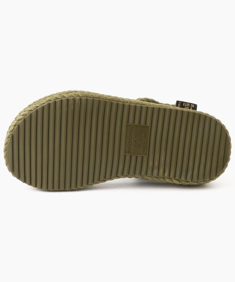 【BOHONOMAD】ハワイ プラットフォーム/カーキ/サンダル メンズ レディース/ボホノマド詳細画像2