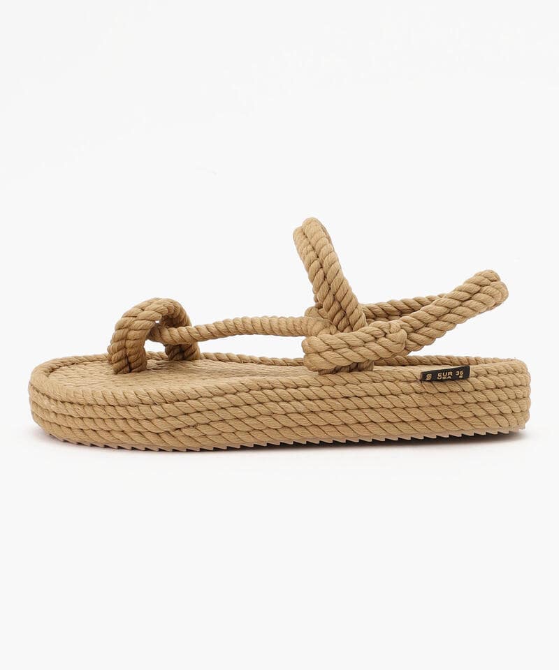 【BOHONOMAD】ハワイ プラットフォーム/ベージュ/サンダル メンズ レディース/ボホノマド詳細画像1