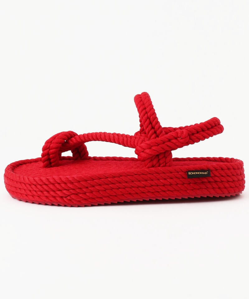 【BOHONOMAD】ハワイ プラットフォーム/レッド/サンダル メンズ レディース/ボホノマド詳細画像1