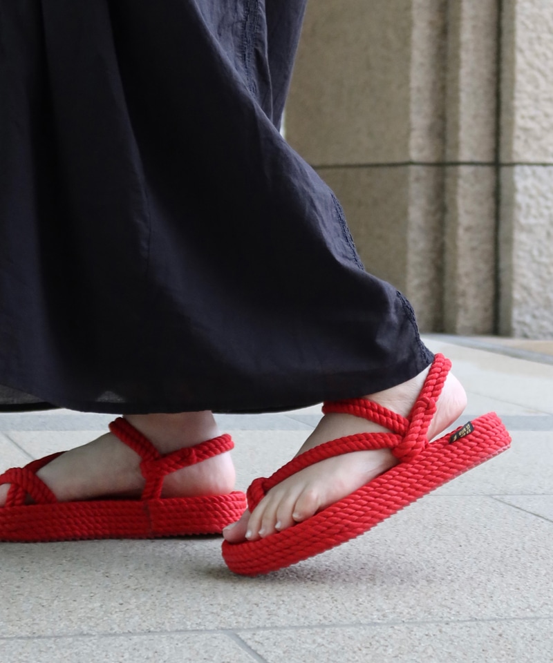 【BOHONOMAD】ハワイ プラットフォーム/レッド/サンダル メンズ レディース/ボホノマド詳細画像8