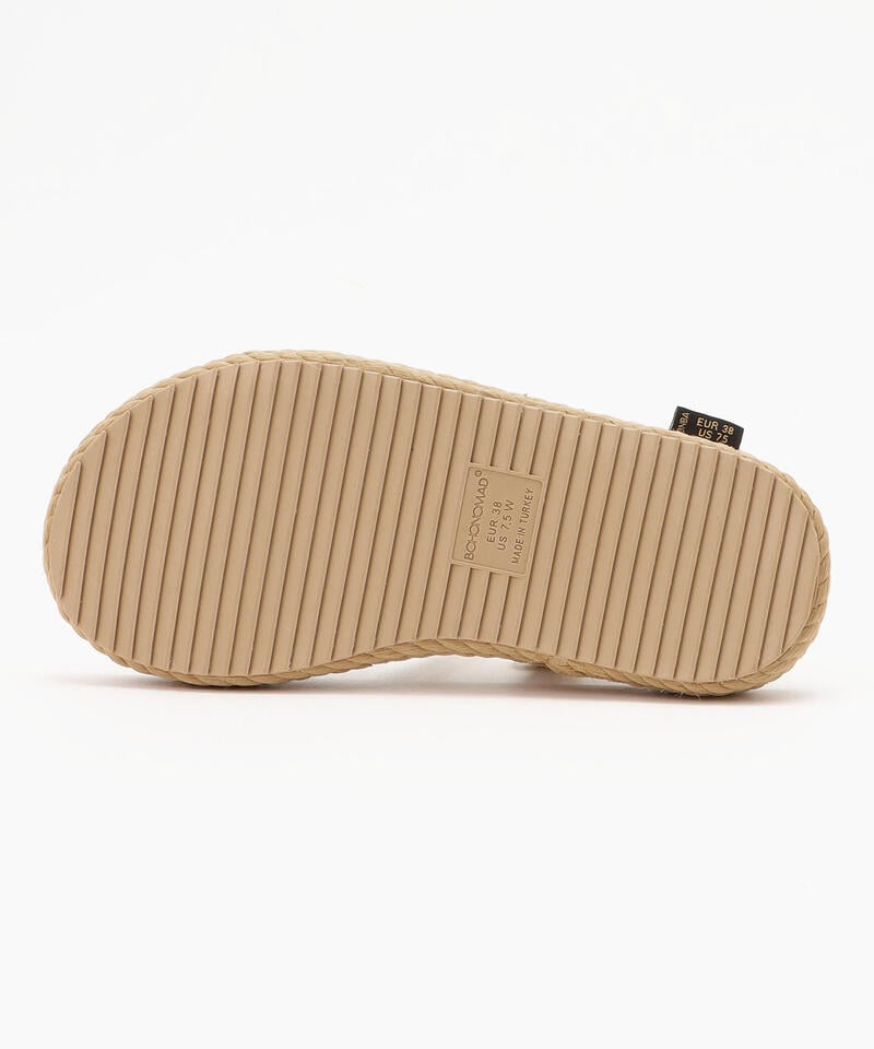 【BOHONOMAD】タヒチ プラットフォーム/ベージュ ポリプロピレン/サンダル詳細画像3