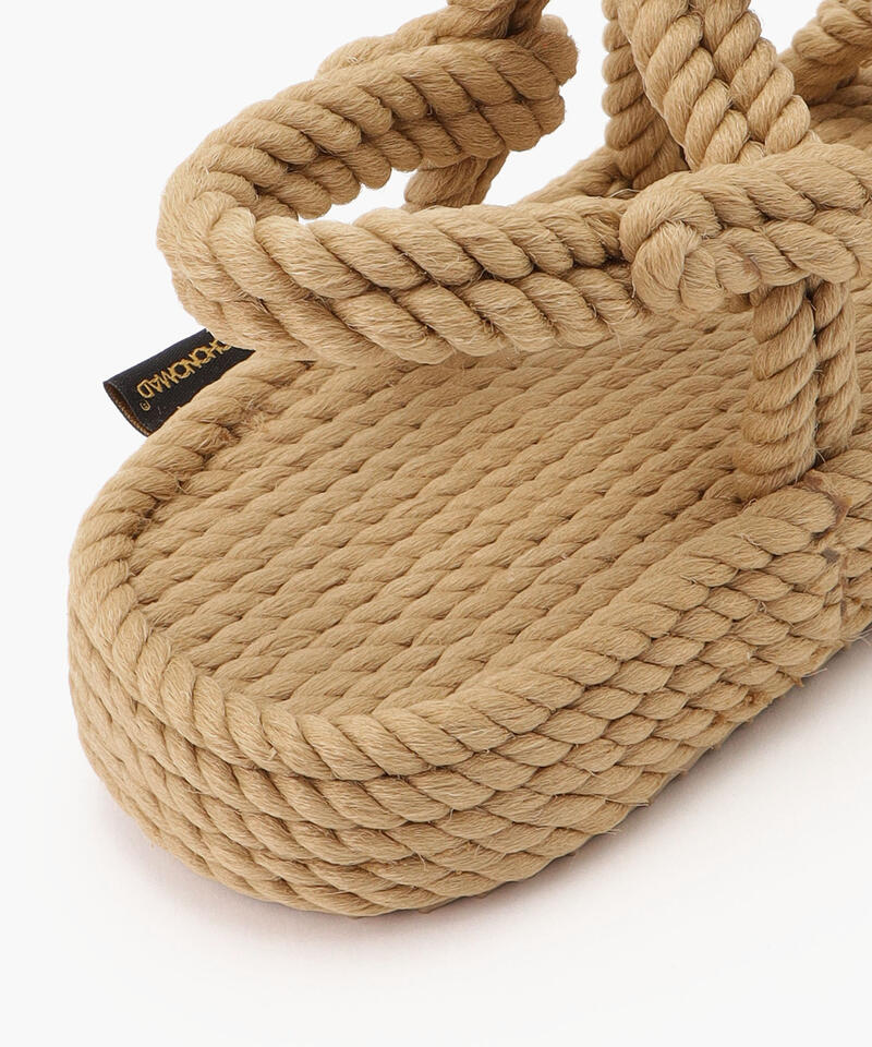 【BOHONOMAD】タヒチ プラットフォーム/ベージュ ポリプロピレン/サンダル詳細画像5