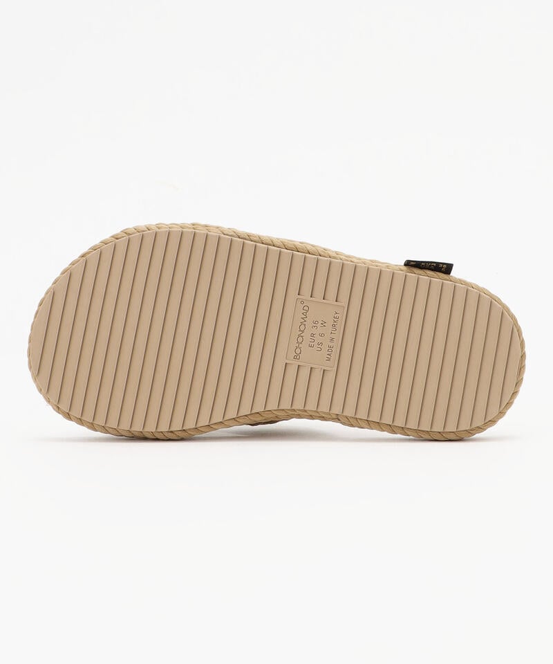 【BOHONOMAD】バルセロナ メモリーフォームスリッパ/ベージュ ポリプロピレン/サンダル詳細画像2