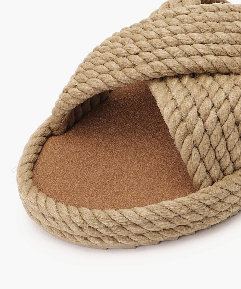 【BOHONOMAD】バルセロナ メモリーフォームスリッパ/ベージュ ポリプロピレン/サンダル詳細画像4