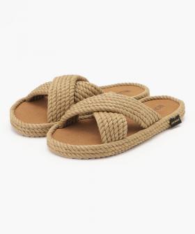 【BOHONOMAD】バルセロナ メモリーフォームスリッパ/ベージュ ポリプロピレン/サンダル