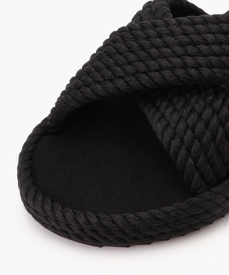 【BOHONOMAD】バルセロナ メモリーフォームスリッパ/ブラック ポリプロピレン/サンダル詳細画像4