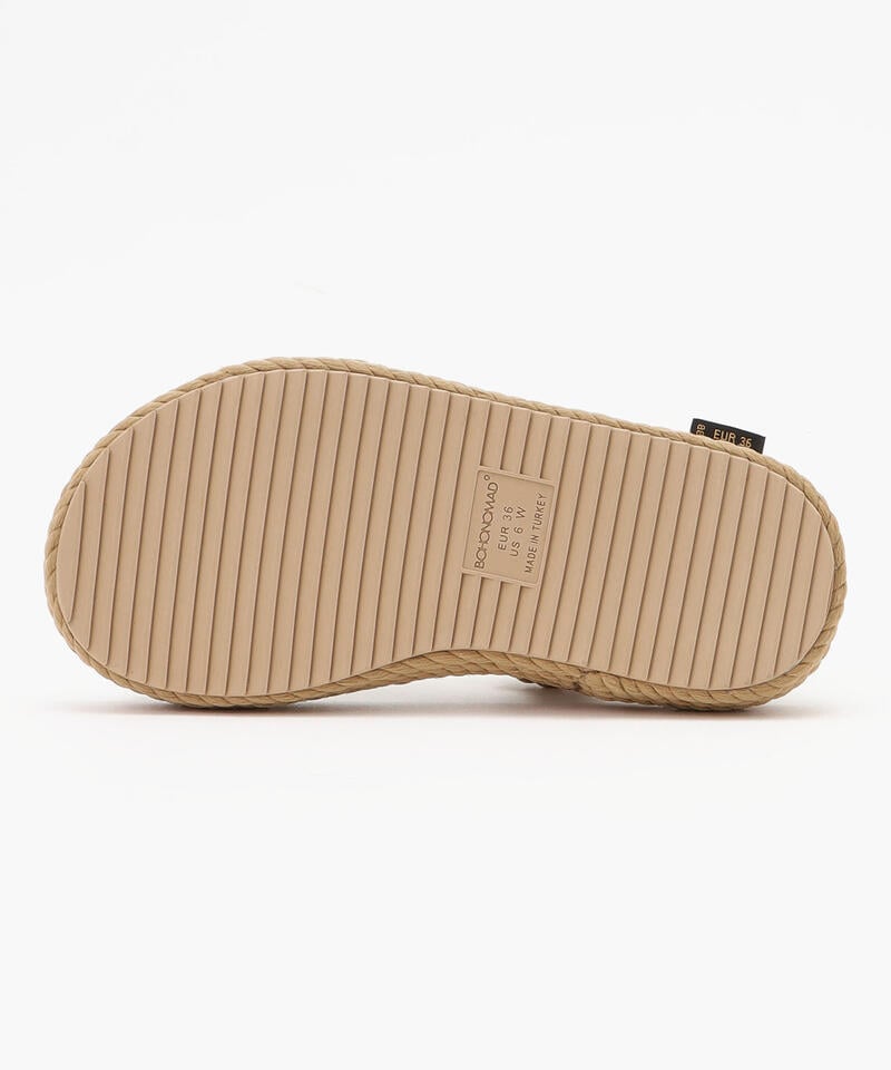 【BOHONOMAD】ミコノス プラットフォーム/ベージュ ポリプロピレン/サンダル詳細画像2