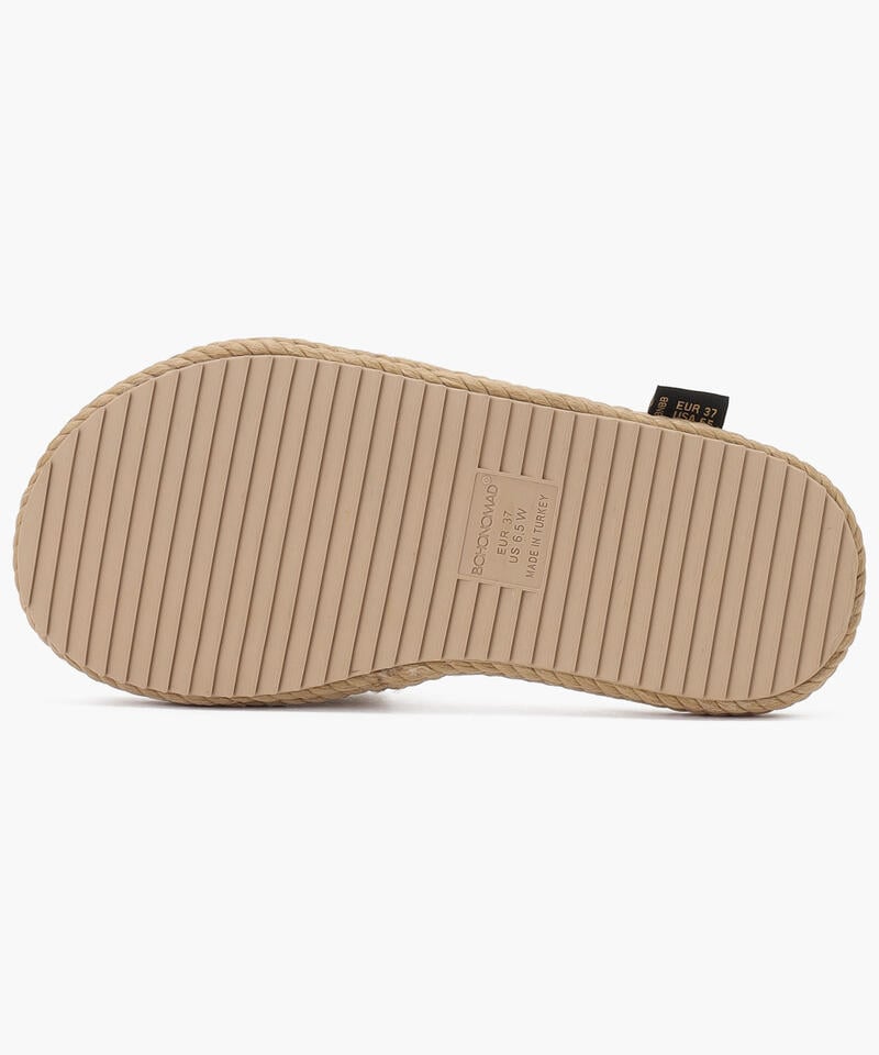 【BOHONOMAD】サントロペ ファーリースリッパ/ベージュ ポリプロピレン ファー/サンダル詳細画像2