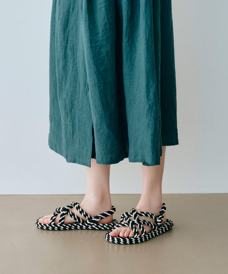 【BOHONOMAD】ボドルム/ブラック ホワイト/サンダル メンズ レディース/ボホノマド