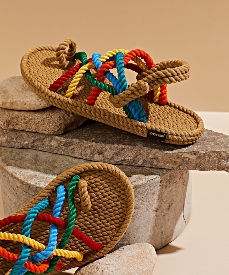 【BOHONOMAD】ケープポイント/ベージュ マルチカラー/サンダル メンズ/ボホノマド詳細画像7