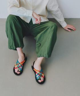 【BOHONOMAD】ケープポイント/ブラック マルチカラー/サンダル メンズ/ボホノマド