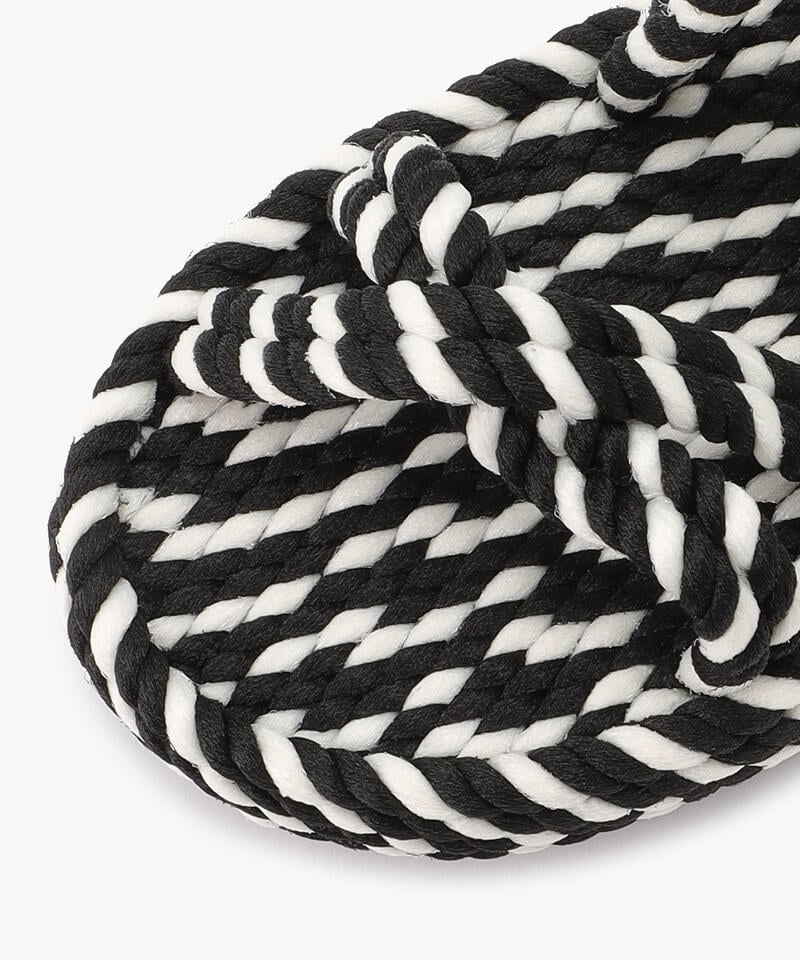 【BOHONOMAD】タヒチ プラットフォーム/ブラック ホワイト/サンダル メンズ レディース詳細画像4