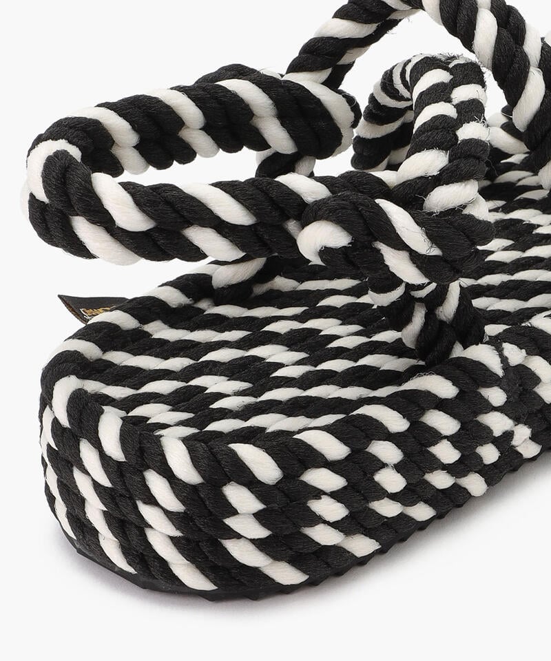 【BOHONOMAD】タヒチ プラットフォーム/ブラック ホワイト/サンダル メンズ レディース詳細画像5