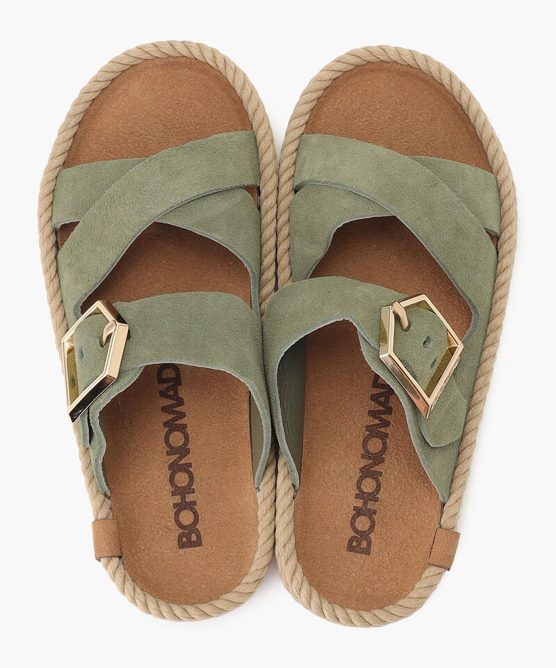 【BOHONOMAD】セビリア/ローレル ベロアレザー/サンダル メンズ レディース/ボホノマド詳細画像6