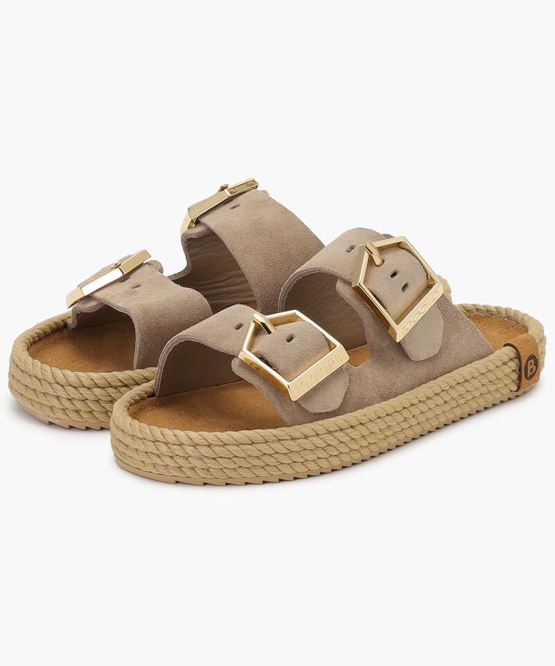 【BOHONOMAD】シドニー/トープ ベロアレザー/サンダル メンズ レディース