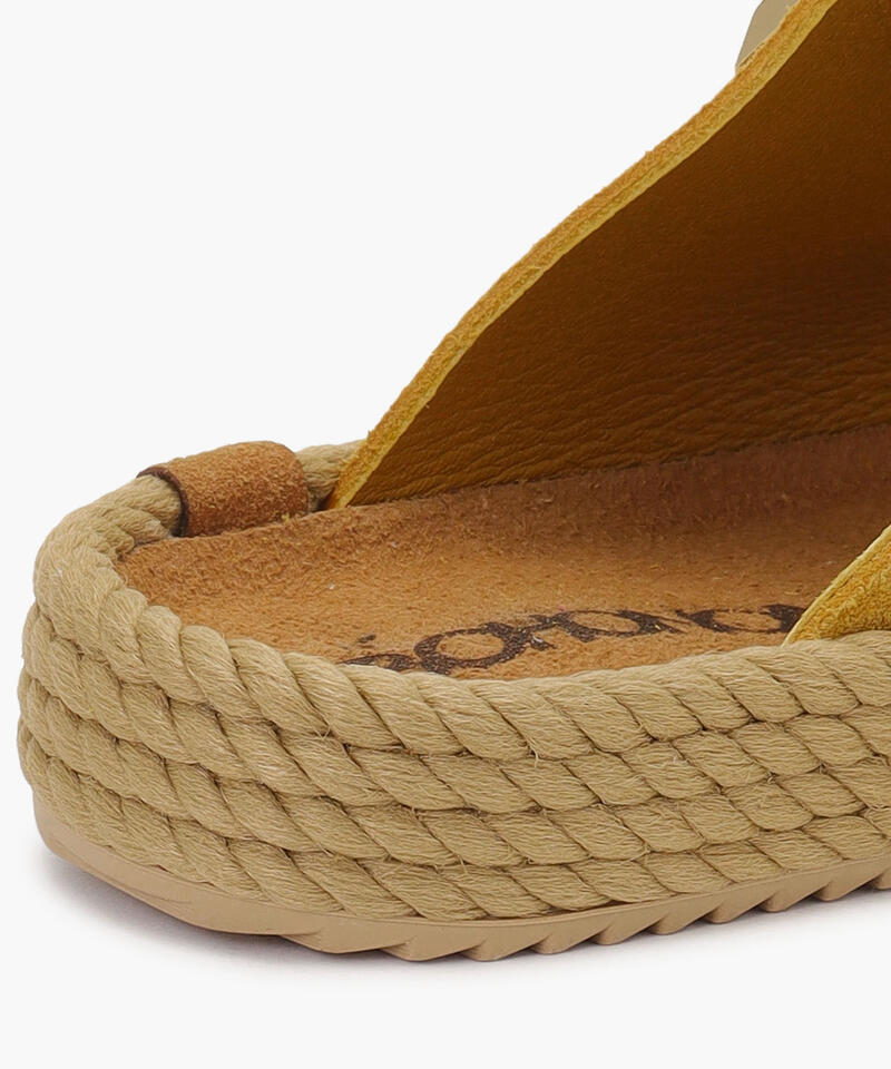 【BOHONOMAD】シドニー/マスタード ベロアレザー/サンダル メンズ レディース詳細画像5