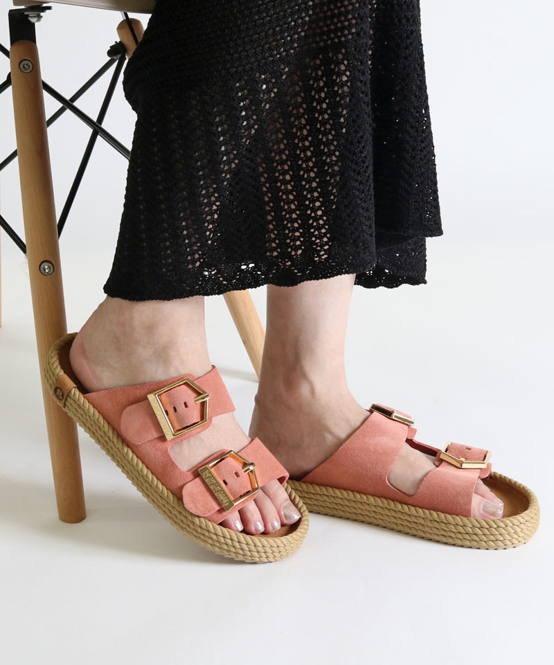 【BOHONOMAD】シドニー/ブラッシュ ベロアレザー/サンダル メンズ レディース