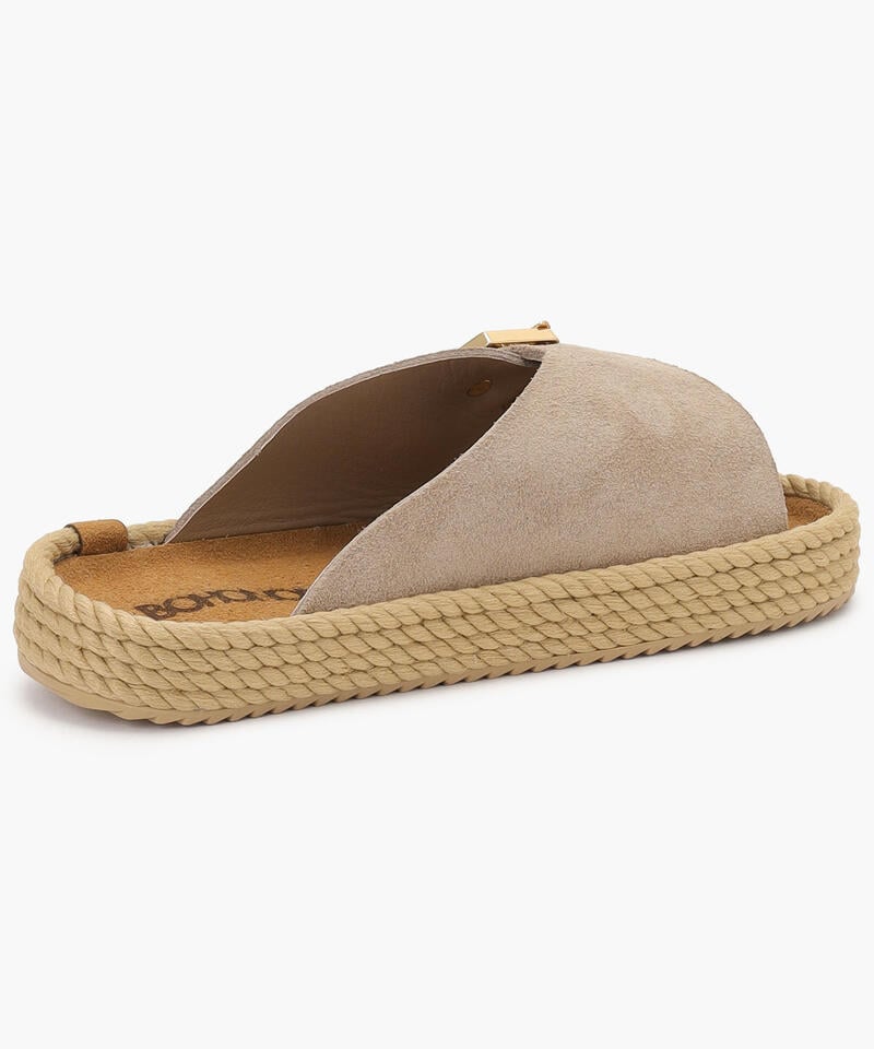 【BOHONOMAD】カサブランカ/トープ ベロアレザー/サンダル メンズ レディース詳細画像3