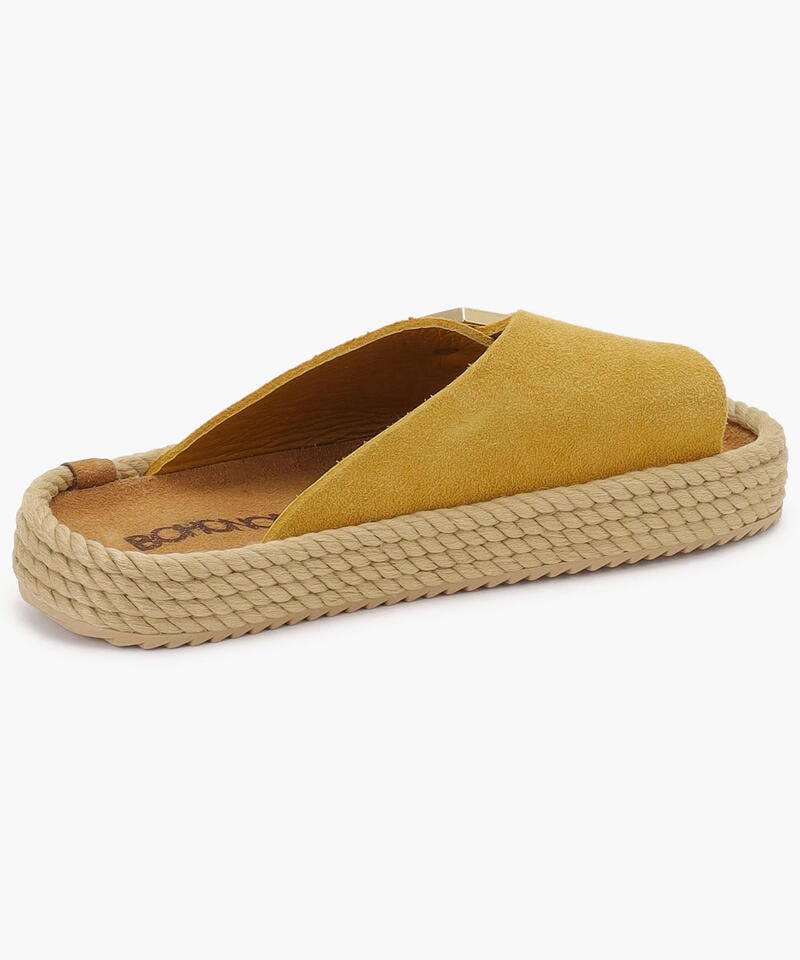 【BOHONOMAD】カサブランカ/マスタード ベロアレザー/サンダル メンズ レディース詳細画像3