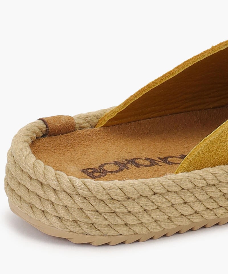 【BOHONOMAD】カサブランカ/マスタード ベロアレザー/サンダル メンズ レディース詳細画像5