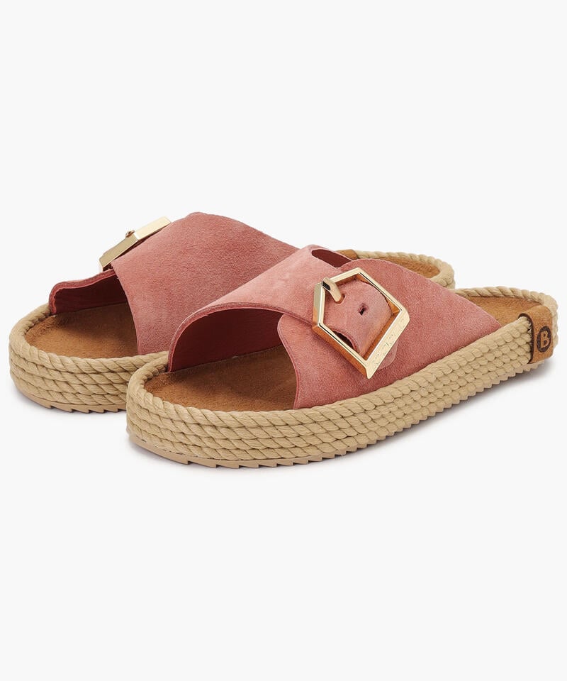 【BOHONOMAD】カサブランカ/ブラッシュ ベロアレザー/サンダル メンズ レディース