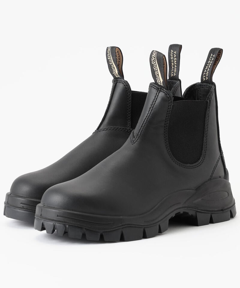 【ブランドストーン】ラグブーツ/ブラック ナチュラルレザー/ブーツ メンズ レディース