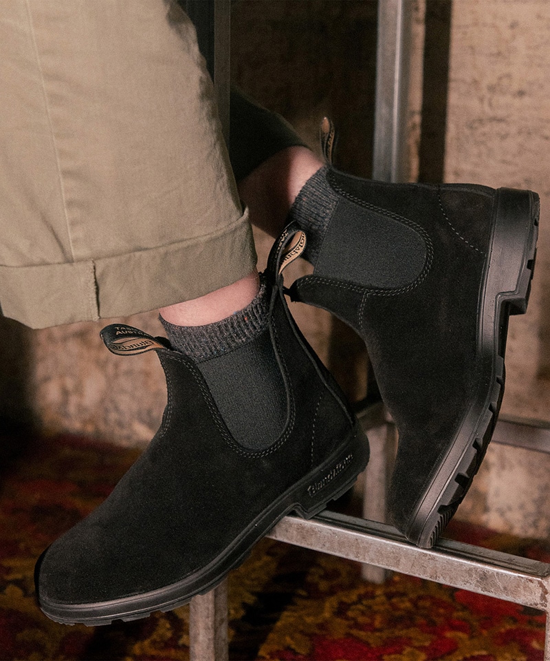 【ブランドストーン】オリジナルス/ブラック スエードレザー/ブーツ メンズ レディース