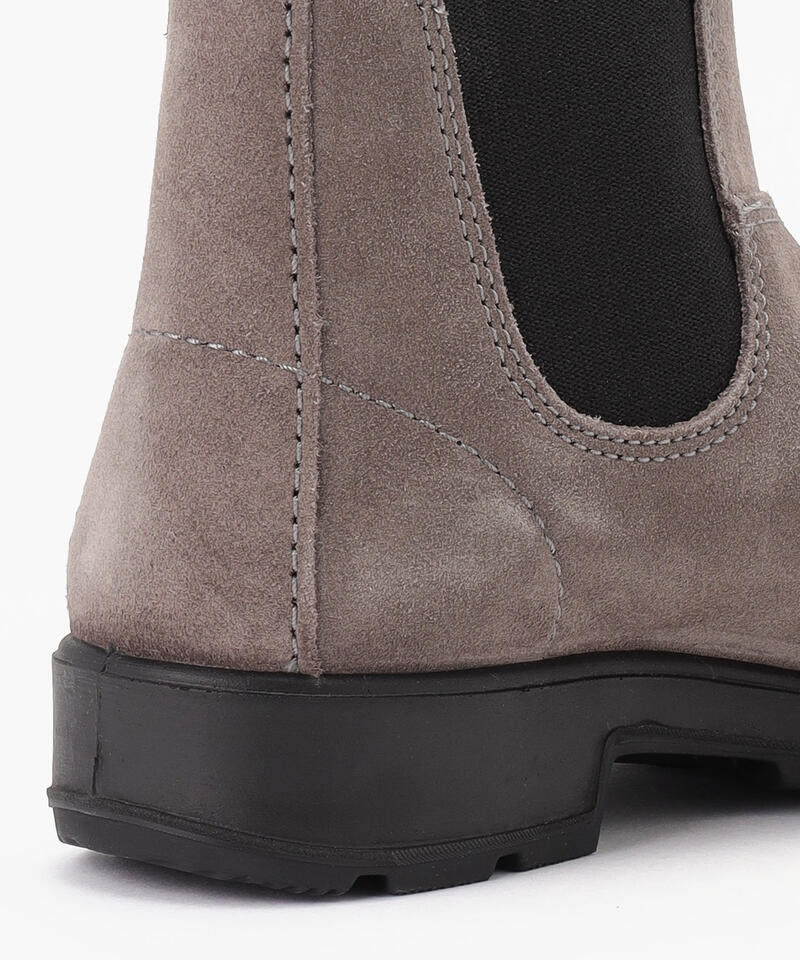 美品Blundstone サイドゴアブーツ US8 グレー レザー Blundstone ワックススエード サイドゴアブーツ スティール