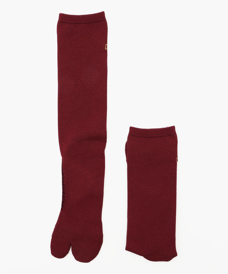 【ベネクシー】ザ クルーソックス/マルーン ポリエステル コットン/靴下 メンズ レディース