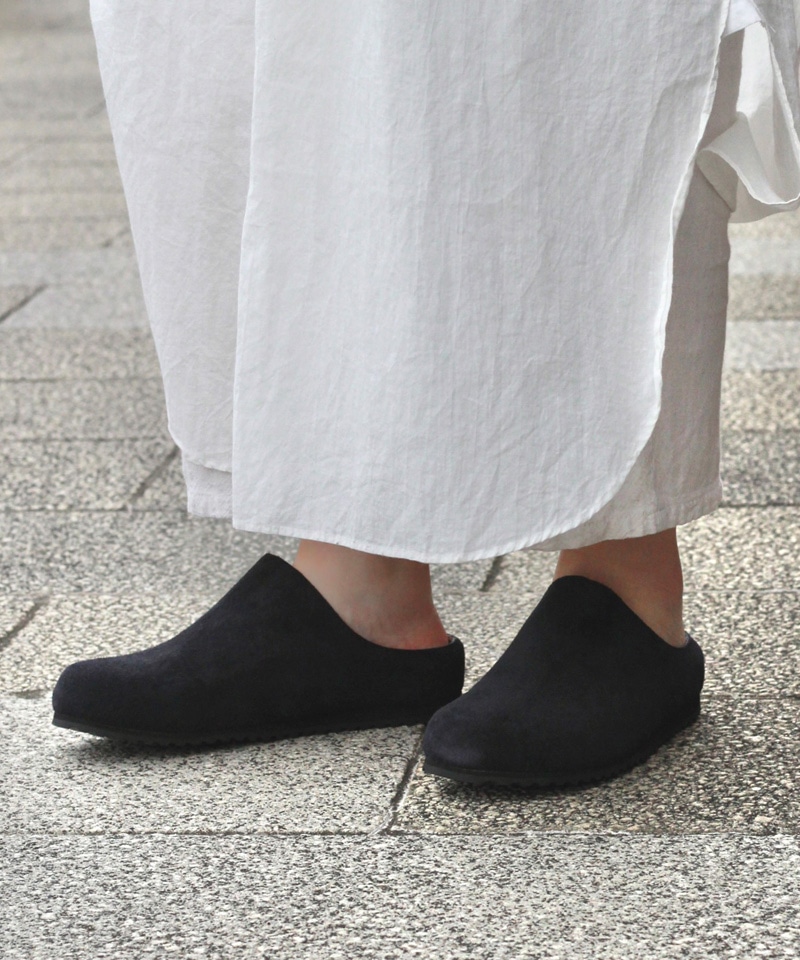 【ベネクシー】270 スリム/ブラック ベロアレザー/クロッグ メンズ レディース詳細画像9