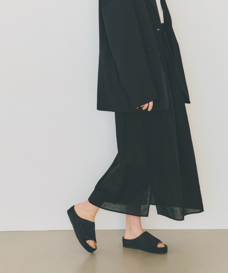 【ベネクシー】180 リラックス/ブラック ベロアレザー/サンダル メンズ レディース詳細画像10