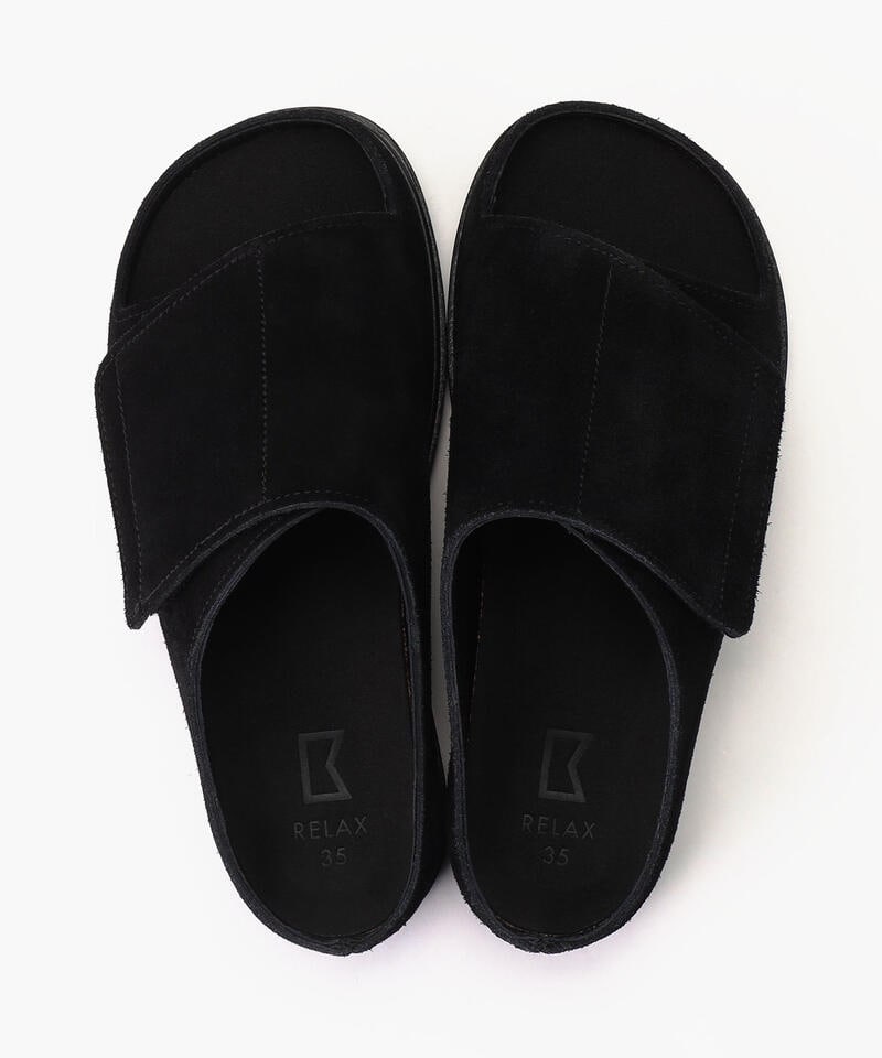 【ベネクシー】180W リラックス/ブラック ベロアレザー/サンダル メンズ レディース詳細画像6