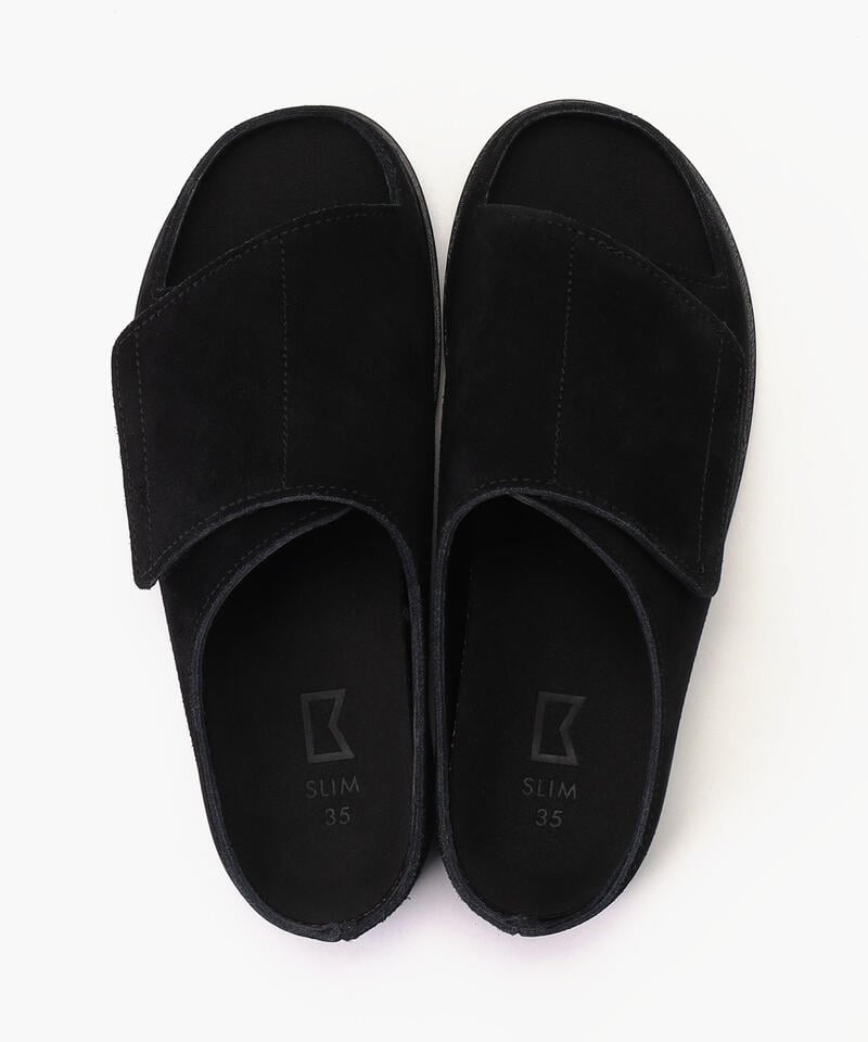 【ベネクシー】180W スリム/ブラック ベロアレザー/サンダル メンズ レディース/BENEXY詳細画像6