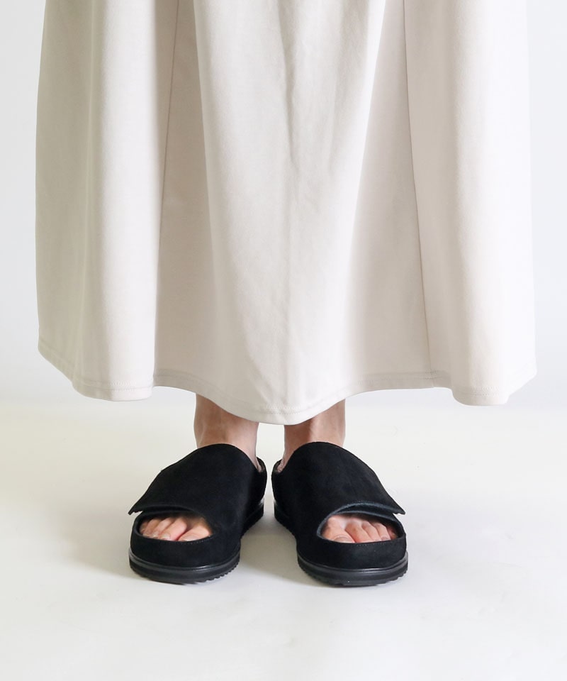 【ベネクシー】180W スリム/ブラック ベロアレザー/サンダル メンズ レディース/BENEXY詳細画像9