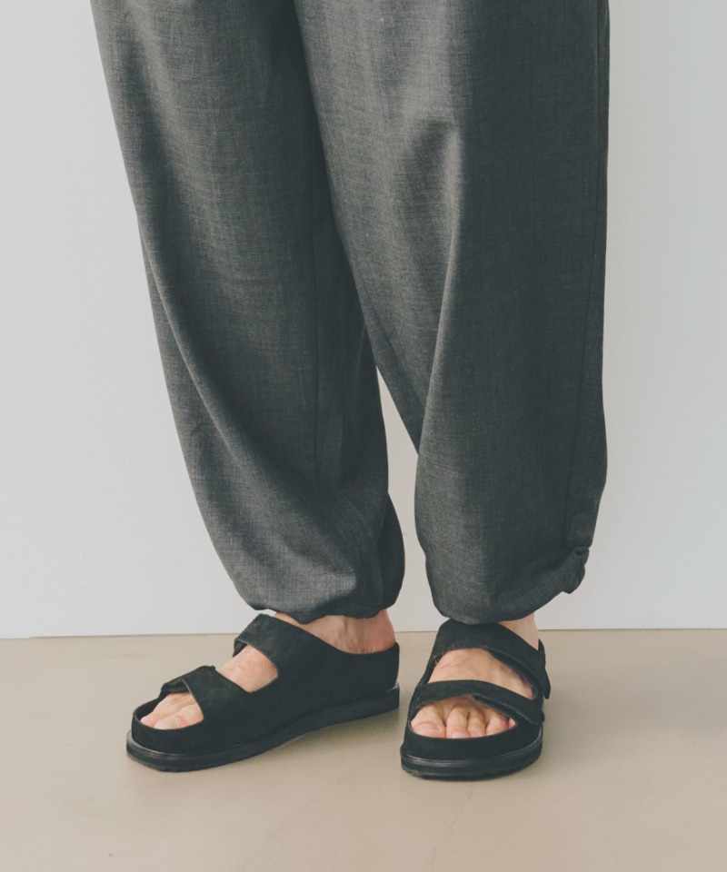 【ベネクシー】120W スリム/ブラック ベロアレザー/サンダル メンズ レディース/BENEXY詳細画像8