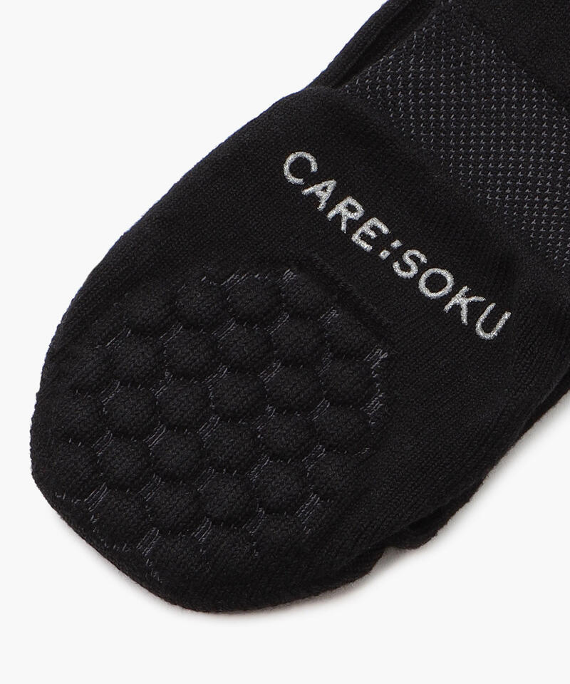 【ケアソク】ととのえる ベーシック/ブラック ポリエステル コットン/ソックス メンズ/CARE:SOKU詳細画像2