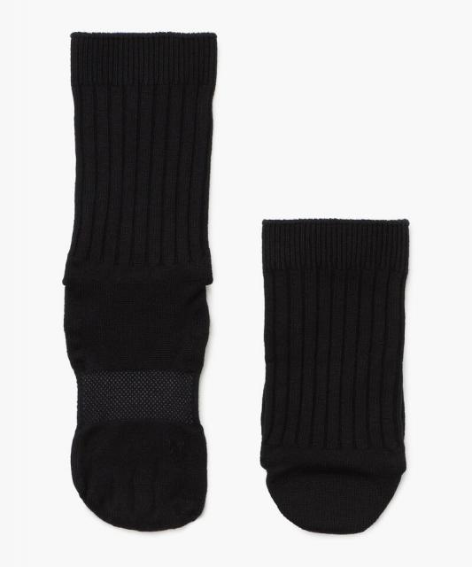 【ケアソク】ととのえる ベーシック/ブラック ポリエステル コットン/ソックス メンズ/CARE:SOKU