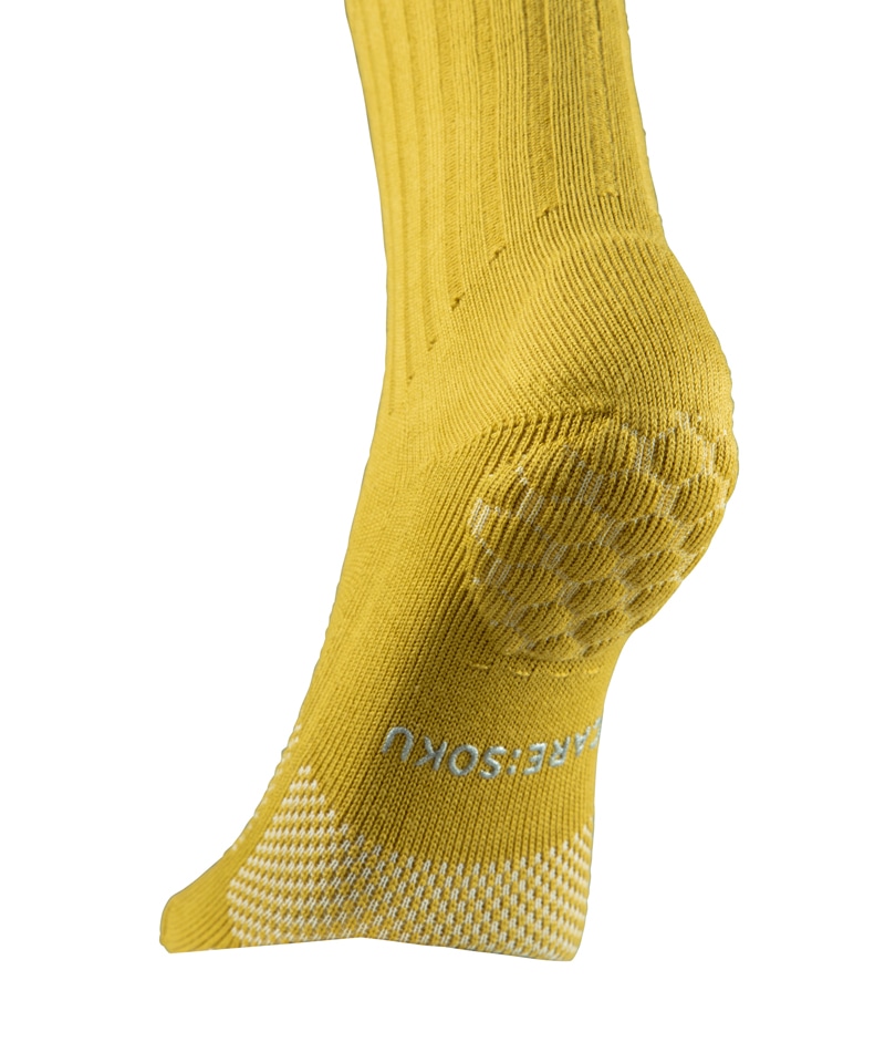 【ケアソク】ととのえる ベーシック/マスタード ポリエステル コットン/ソックス メンズ詳細画像4