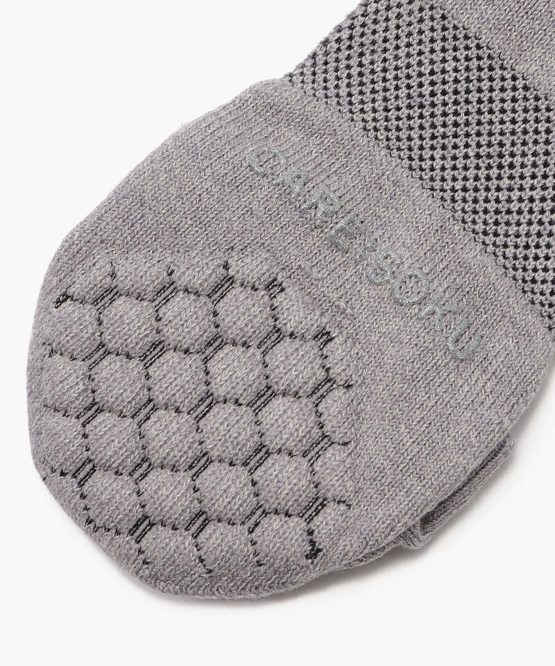 【ケアソク】ととのえる ウォーキング/グレー ポリエステル コットン/ソックス レディース/CARE:SOKU詳細画像2