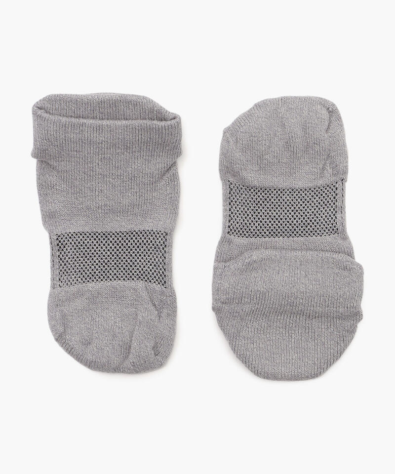 【ケアソク】ととのえる ウォーキング/グレー ポリエステル コットン/ソックス レディース/CARE:SOKU