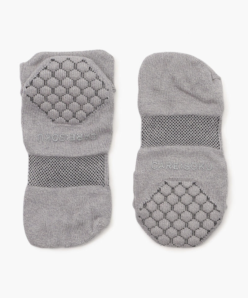【ケアソク】ととのえる ウォーキング/グレー ポリエステル コットン/ソックス メンズ/CARE:SOKU詳細画像1