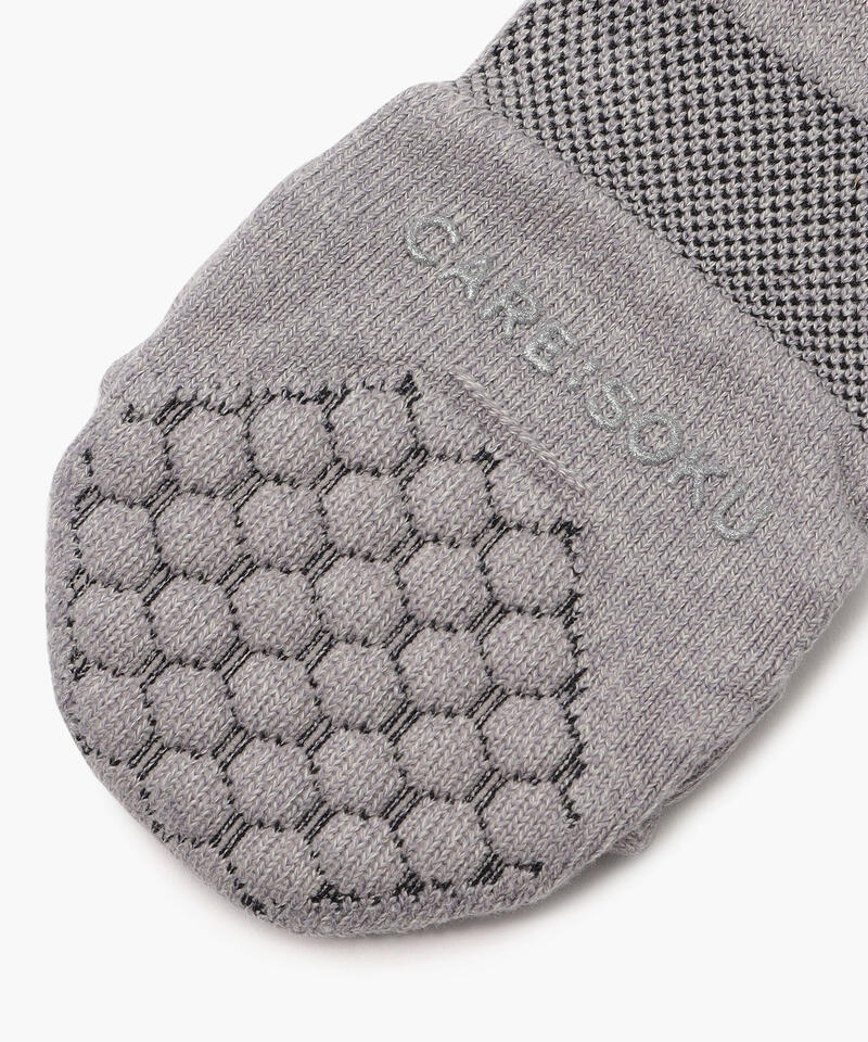 【ケアソク】ととのえる ウォーキング/グレー ポリエステル コットン/ソックス メンズ/CARE:SOKU詳細画像2