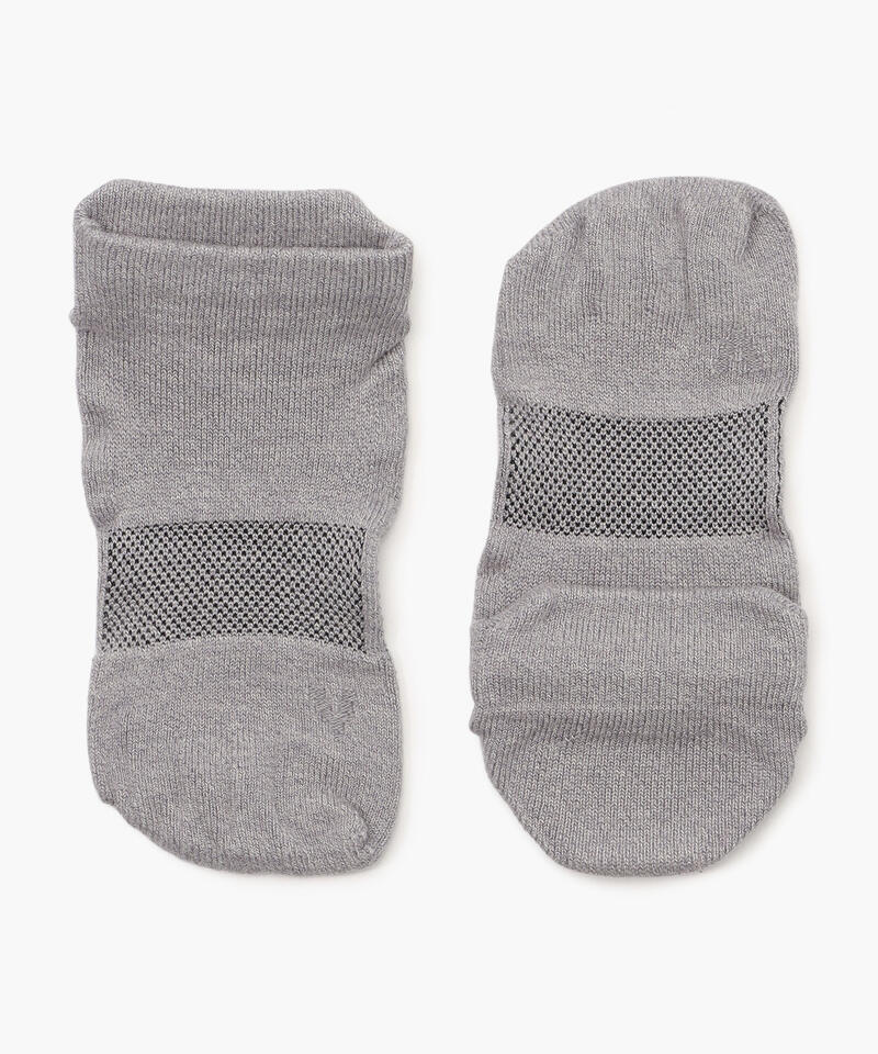 【ケアソク】ととのえる ウォーキング/グレー ポリエステル コットン/ソックス メンズ/CARE:SOKU