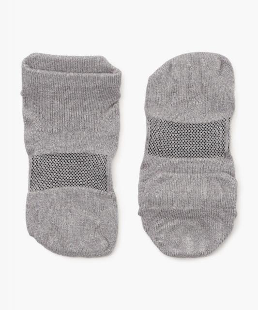 【ケアソク】ととのえる ウォーキング/グレー ポリエステル コットン/ソックス メンズ/CARE:SOKU