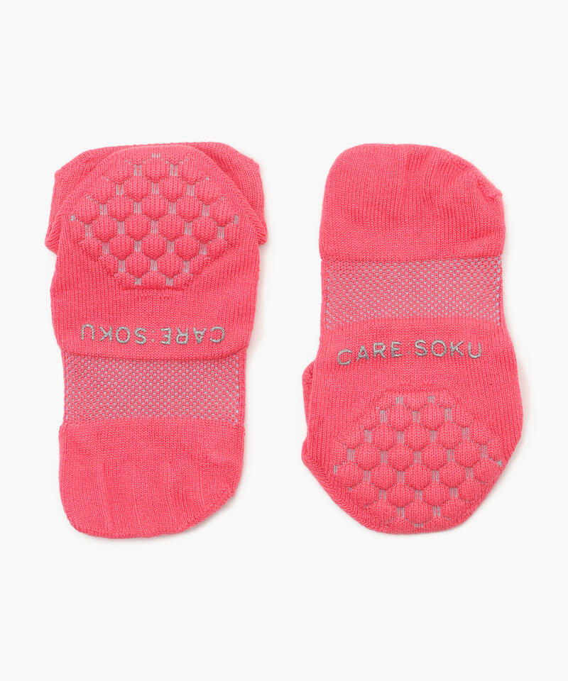 【ケアソク】ととのえる ウォーキング/ピンク ポリエステル コットン/ソックス レディース/CARE:SOKU詳細画像2