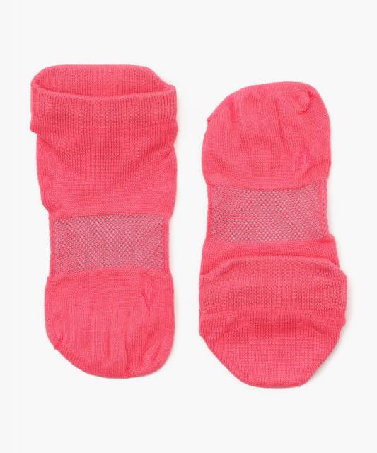 ケアソク】ととのえる ウォーキング/ピンク ポリエステル コットン