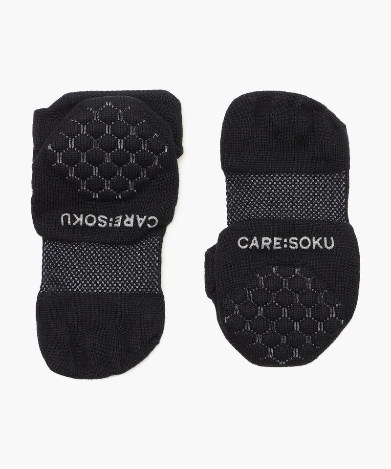 【ケアソク】ととのえる ウォーキング/ブラック ポリエステル コットン/ソックス レディース/CARE:SOKU詳細画像1