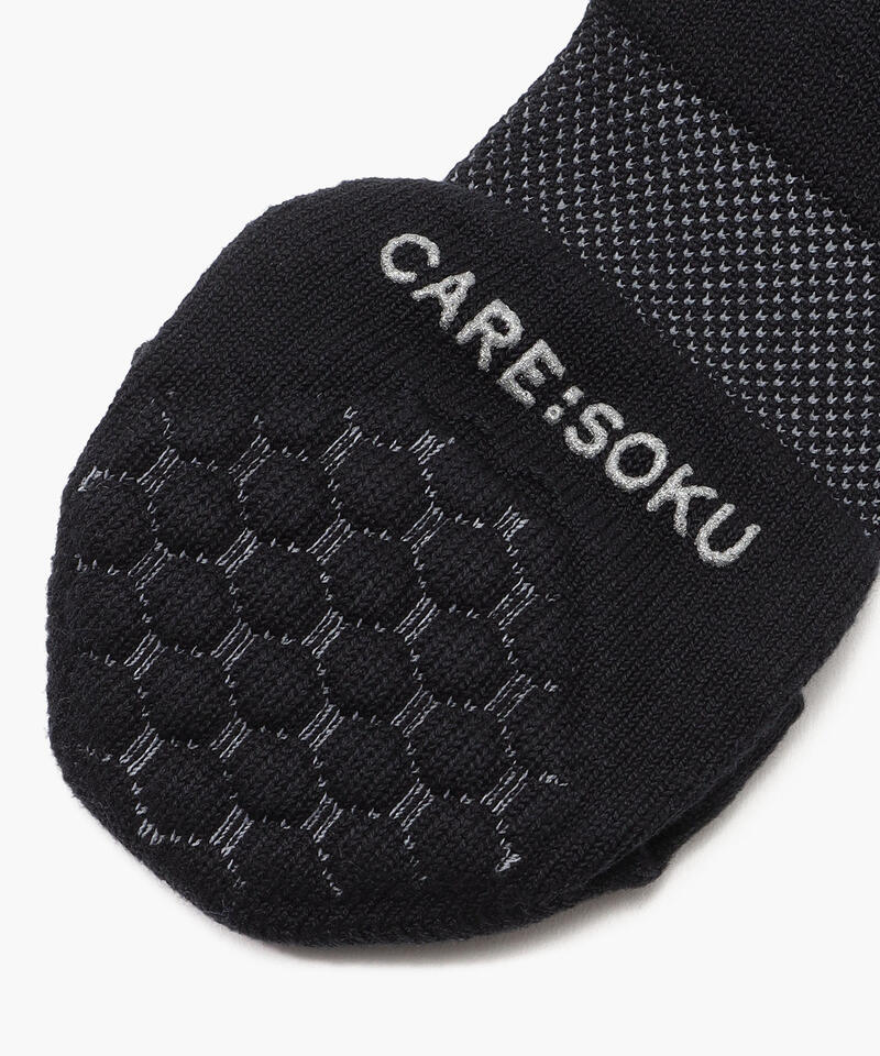 【ケアソク】ととのえる ウォーキング/ブラック ポリエステル コットン/ソックス レディース/CARE:SOKU詳細画像2