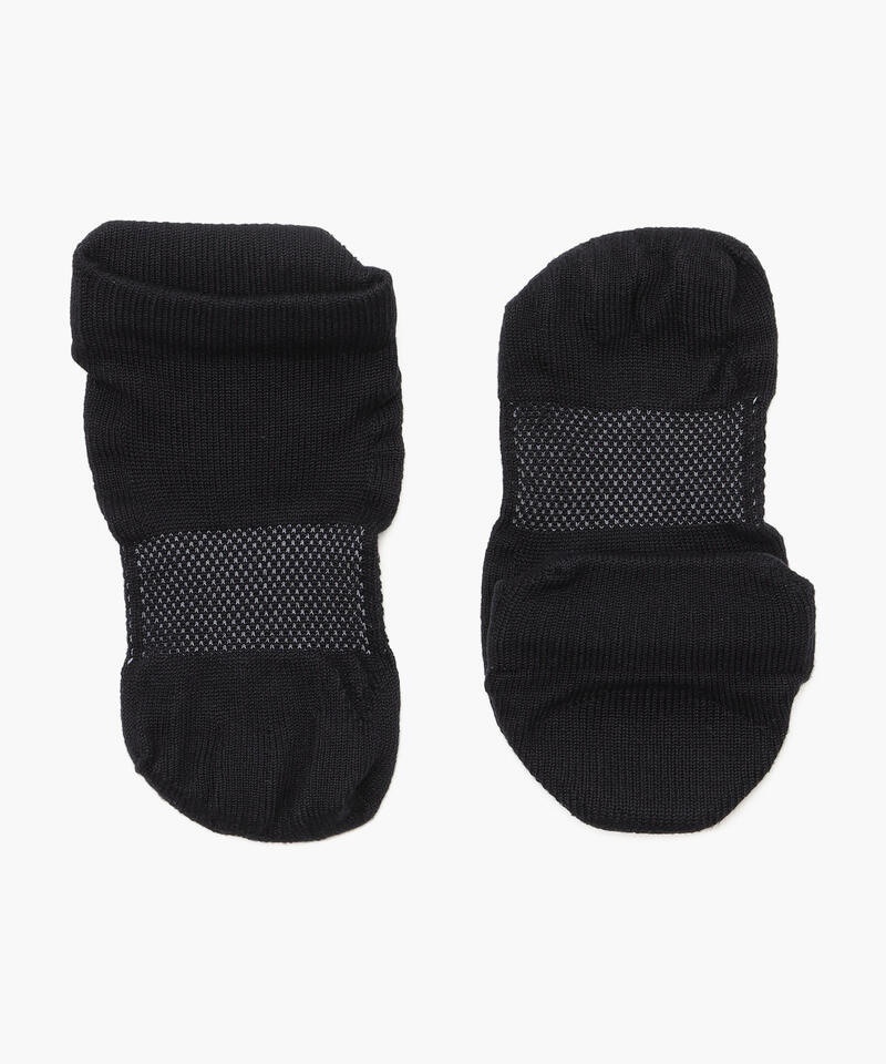 【ケアソク】ととのえる ウォーキング/ブラック ポリエステル コットン/ソックス レディース/CARE:SOKU