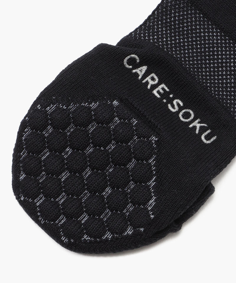【ケアソク】ととのえる ウォーキング/ブラック ポリエステル コットン/ソックス メンズ/CARE:SOKU詳細画像2